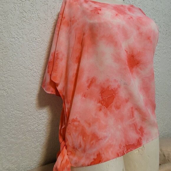 1002    SMALL AUM CUTURE  TOP BLOUSE  100% Silk - Picture 3 of 9